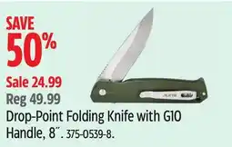 Canadian Tire Drop-Point Folding Knife with G10 Handle, 8 offer