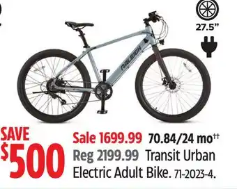 Canadian Tire Raleigh Transit Urban Electric Adult Bike offer