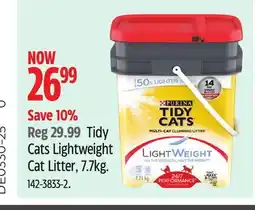 Canadian Tire Tidy Cats Lightweight Cat Litter, 7.7kg offer