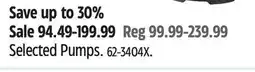 Canadian Tire Mastercraft Selected Pumps offer
