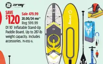 Canadian Tire D1 10´ Inflatable Stand-Up Paddle Board offer