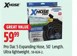 Canadian Tire Xhose Pro Dac 5 Expanding Hose, 50´ Length offer