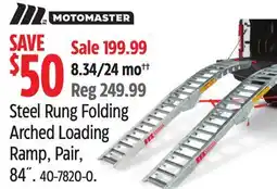 Canadian Tire MotoMaster Steel Rung Folding Arched Loading Ramp, Pair, 84˝ offer