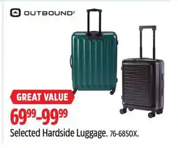Canadian Tire Outbound Selected Hardside Luggage offer