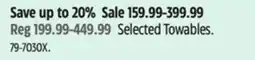 Canadian Tire Selected Towables offer