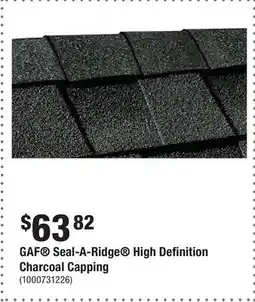 Home Depot GAF Seal-A-Ridge High Definition Charcoal Capping offer