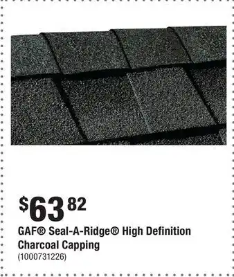 Home Depot GAF Seal-A-Ridge High Definition Charcoal Capping offer