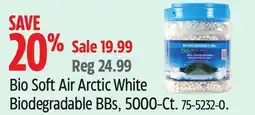 Canadian Tire Bio Soft Air Arctic White Biodegradable BBs, 5000-Ct offer