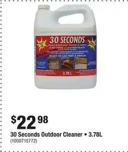 Home Depot 30 Seconds Outdoor Cleaner • 3.78L offer