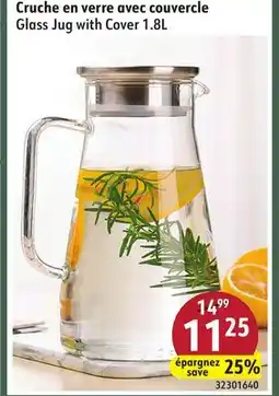Sushi Shop Glass Jug with Cover 1.8L offer