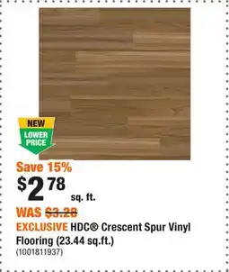 Home Depot EXCLUSIVE HDC Crescent Spur Vinyl Flooring (23.44 sq.ft.) offer
