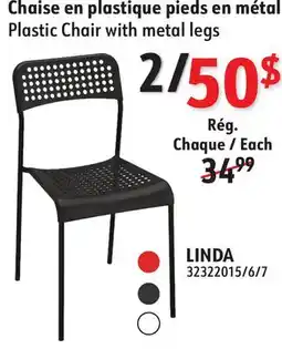 Sushi Shop Plastic Chair with metal legs offer