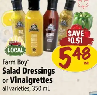 Farm Boy Farm Boy Salad Dressings or Vinaigrettes offer