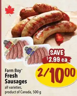 Farm Boy Farm Boy Fresh Sausages offer