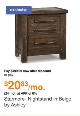 Ashley Furniture Starmore- Nightstand in Beige by Ashley offer