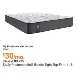 Ashley Furniture Sealy Posturepedic Brodie Tight Top Firm 11.5 Inch Mattress, Size: Queen offer