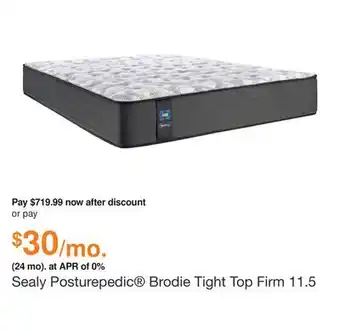 Ashley Furniture Sealy Posturepedic Brodie Tight Top Firm 11.5 Inch Mattress, Size: Queen offer