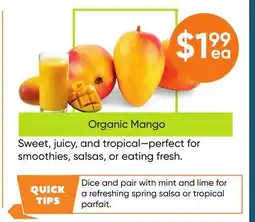Healthy Planet Organic Mango offer