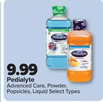 PharmaChoice Pedialyte Advanced Care, Powder, Popsicles, Liquid offer