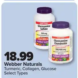 PharmaChoice Webber Naturals Turmeric, Collagen, Glucose offer