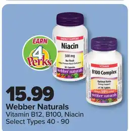 PharmaChoice Webber Naturals Vitamin B12, B100, Niacin offer
