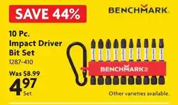 Home Hardware 10 Pc. Impact Driver Bit Set offer