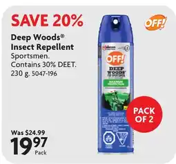 Home Hardware Deep Woods Insect Repellent offer