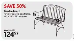 Home Hardware Garden Bench offer