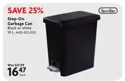 Home Hardware Step-On Garbage Can offer