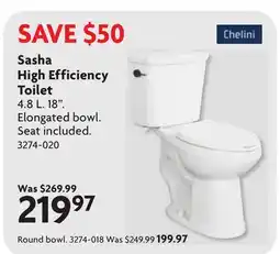 Home Hardware Sasha High Efficiency Toilet offer