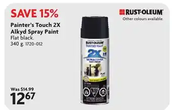 Home Hardware Painter's Touch 2X Alkyd Spray Paint offer