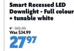 Home Hardware Smart Recessed LED Downlight - Full colour + tunable white offer