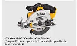 Home Hardware 20V MAX 6-1/2 Cordless Circular Saw offer