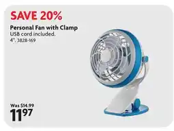 Home Hardware Personal Fan with Clamp offer