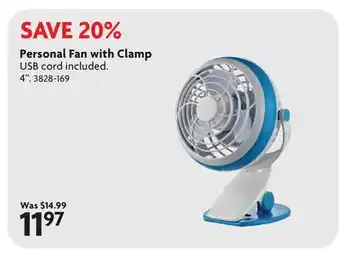 Home Hardware Personal Fan with Clamp offer