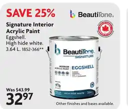 Home Hardware Signature Interior Acrylic Paint offer