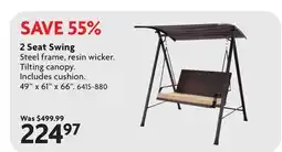 Home Hardware 2 Seat Swing offer