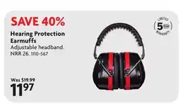 Home Hardware Hearing Protection Earmuffs offer
