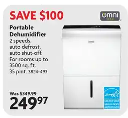 Home Hardware Portable Dehumidifier offer