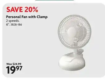 Home Hardware Personal Fan with Clamp offer