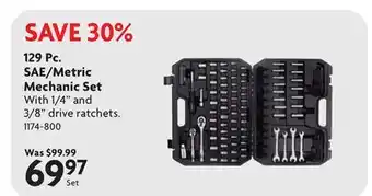 Home Hardware 129 Pc. SAE/Metric Mechanic Set offer