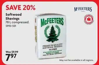 Home Hardware Softwood Shavings offer