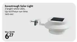 Home Hardware Eavestrough Solar Light offer