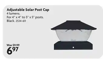Home Hardware Adjustable Solar Post Cap offer