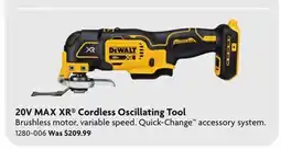 Home Hardware 20V MAX XR Cordless Oscillating Tool offer