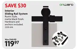 Home Hardware Interior Sliding Rail System offer