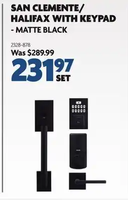 Home Hardware HALIFAX WITH KEYPAD - MATTE BLACK offer