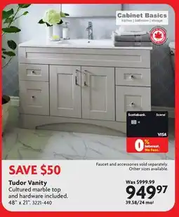 Home Hardware CABINET BASICS Tudor Vanity offer
