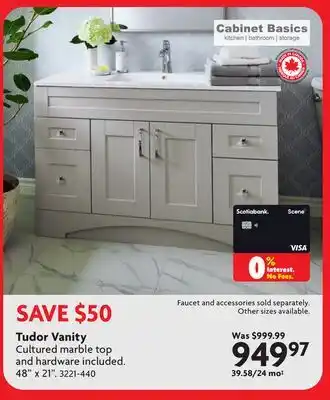 Home Hardware CABINET BASICS Tudor Vanity offer