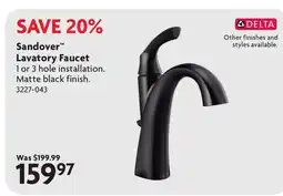 Home Hardware Sandover Lavatory Faucet offer